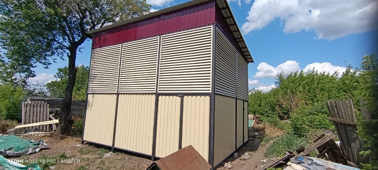 Сенник из ламелей еврожалюзи RAL1015 Слоновая Кость фото 2 в Туле