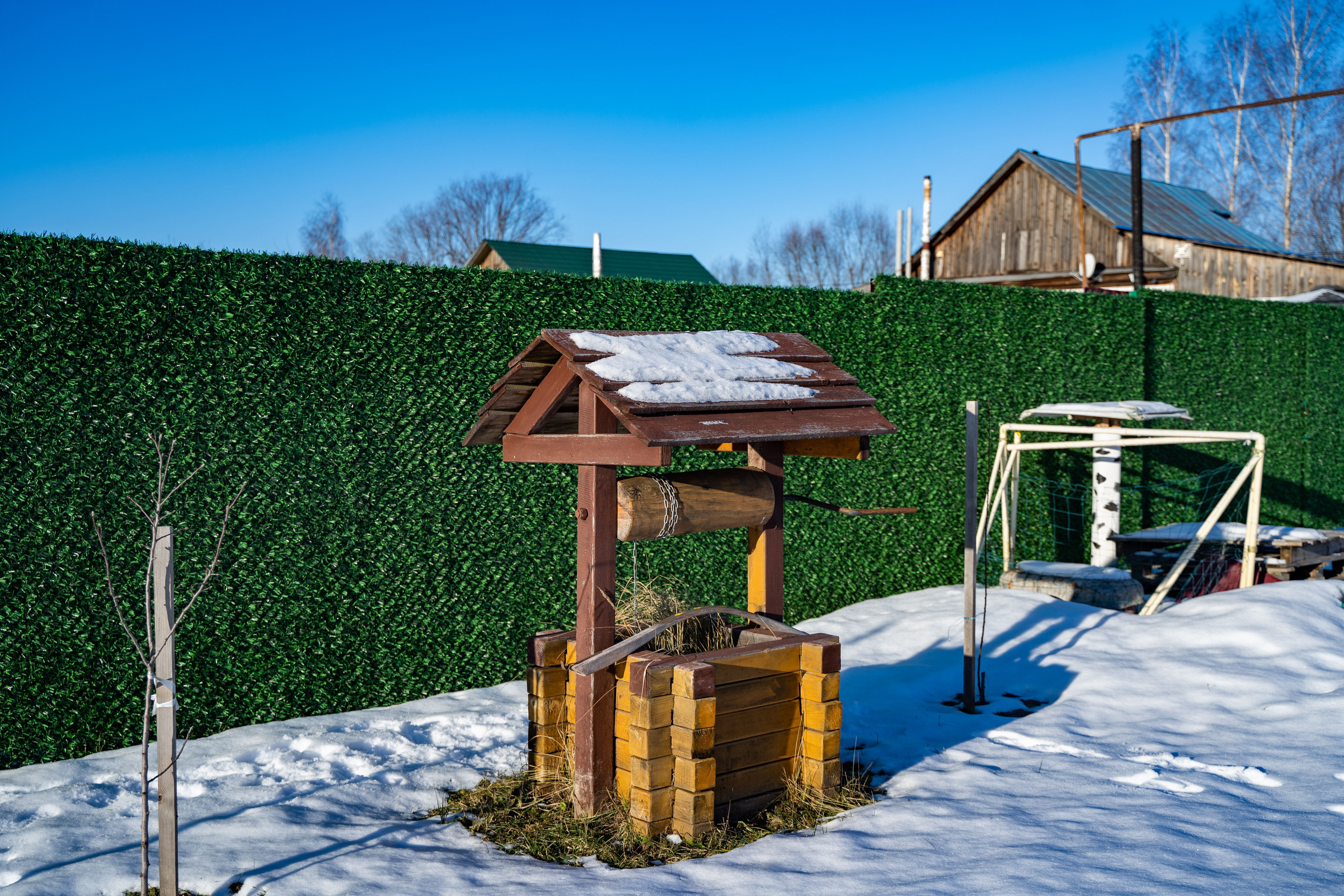 Вечнозеленый забор Grass Fence рулон 2м фото 7 в Туле