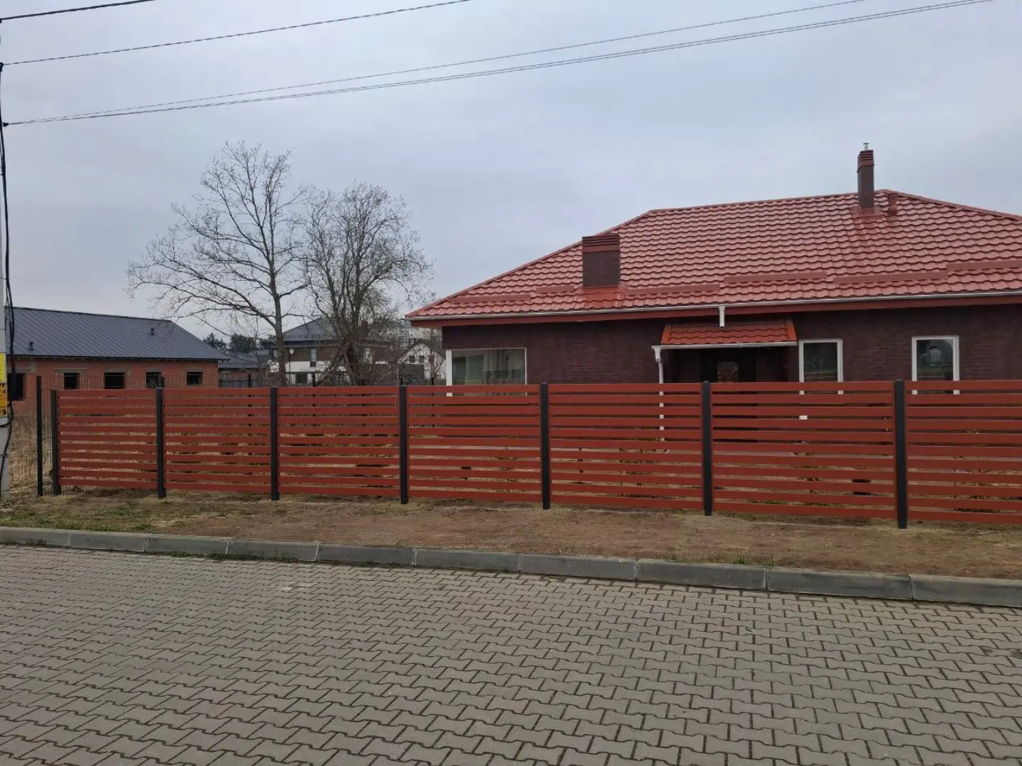Забор-ранчо из металлопланкена 18м RAL8004 Терракотовый фото 3 в Туле