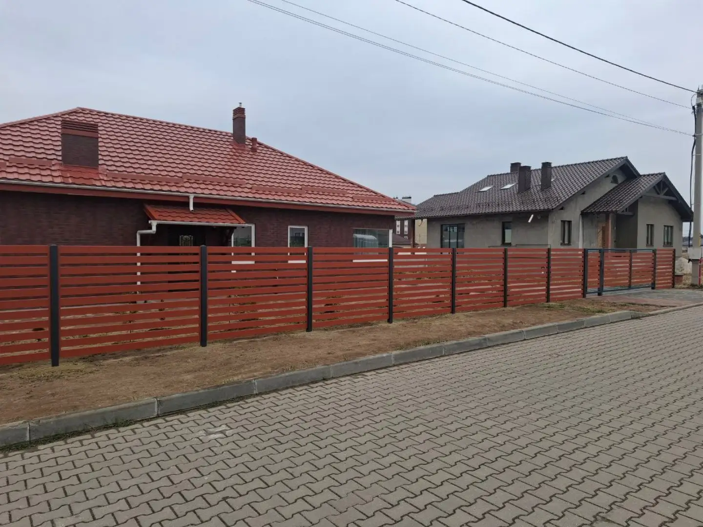Забор-ранчо из металлопланкена 18м RAL8004 Терракотовый фото 1 в Туле